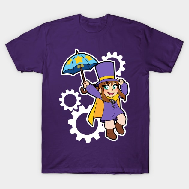 Hat Girl T-Shirt by RainytaleStudio